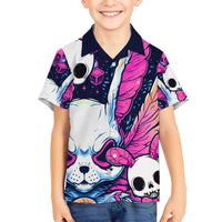 Crazy Rabbit Lady Kid Hawaiian Shirt - Wonder Print Shop