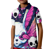 Crazy Rabbit Lady Kid Polo Shirt - Wonder Print Shop