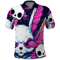 Crazy Rabbit Lady Polo Shirt - Wonder Print Shop