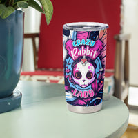 Crazy Rabbit Lady Tumbler Cup - Wonder Print Shop