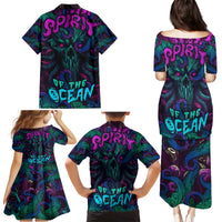 Spirit Of the Ocean Family Matching Puletasi Dress and Hawaiian Shirt - Wonder Print Shop