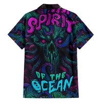Spirit Of the Ocean Family Matching Short Sleeve Bodycon Dress and Hawaiian Shirt - Wonder Print Shop