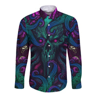 Spirit Of the Ocean Long Sleeve Button Shirt - Wonder Print Shop