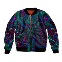 Spirit Of the Ocean Sleeve Zip Bomber Jacket - Wonder Print Shop