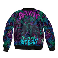 Spirit Of the Ocean Sleeve Zip Bomber Jacket - Wonder Print Shop