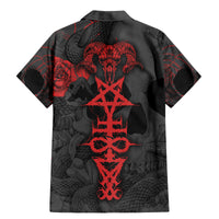 Skull Horror - Satan Symbol Grunge Family Matching Mermaid Dress and Hawaiian Shirt - Wonder Print Shop