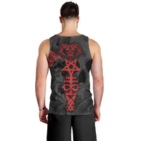 Skull Horror - Satan Symbol Grunge Men Tank Top - Wonder Print Shop