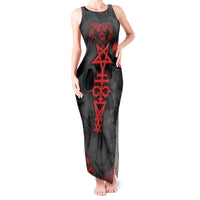 Skull Horror - Satan Symbol Grunge Tank Maxi Dress - Wonder Print Shop