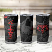 Skull Horror - Satan Symbol Grunge Tumbler Cup - Wonder Print Shop