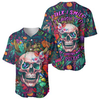 I Talk Is Smile I Laugh Too But Be Careful When I'm Silent Baseball Jersey - Wonder Print Shop