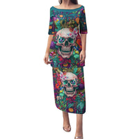 I Talk Is Smile I Laugh Too But Be Careful When I'm Silent Family Matching Puletasi Dress and Hawaiian Shirt - Wonder Print Shop