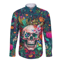 I Talk Is Smile I Laugh Too But Be Careful When I'm Silent Long Sleeve Button Shirt - Wonder Print Shop