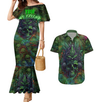 You My Friend Should Have Been Swallowed Couples Matching Mermaid Dress and Hawaiian Shirt - Wonder Print Shop