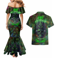 You My Friend Should Have Been Swallowed Couples Matching Mermaid Dress and Hawaiian Shirt - Wonder Print Shop