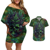 You My Friend Should Have Been Swallowed Couples Matching Off Shoulder Short Dress and Hawaiian Shirt - Wonder Print Shop