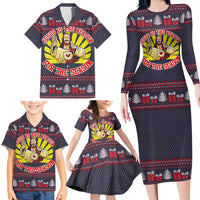 Jesus Is The Reason For The Season Christmas Family Matching Long Sleeve Bodycon Dress and Hawaiian Shirt Funny Xmas Holiday Patterns - Wonder Print Shop