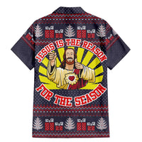 Jesus Is The Reason For The Season Christmas Family Matching Mermaid Dress and Hawaiian Shirt Funny Xmas Holiday Patterns - Wonder Print Shop