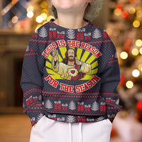 Jesus Is The Reason For The Season Christmas Kid Ugly Christmas Sweater Funny Xmas Holiday Patterns - Wonder Print Shop
