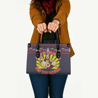 Jesus Is The Reason For The Season Christmas Leather Bag Funny Xmas Holiday Patterns - Wonder Print Shop