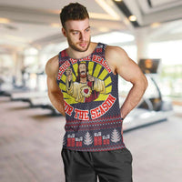 Jesus Is The Reason For The Season Christmas Men Tank Top Funny Xmas Holiday Patterns - Wonder Print Shop