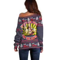 Jesus Is The Reason For The Season Christmas Off Shoulder Sweater Funny Xmas Holiday Patterns - Wonder Print Shop