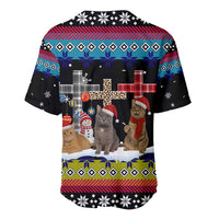 Jesus Is The Reason For The Season Christmas Baseball Jersey Funny Xmas Holiday Patterns - Wonder Print Shop