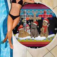 Jesus Is The Reason For The Season Christmas Beach Blanket Funny Xmas Holiday Patterns - Wonder Print Shop