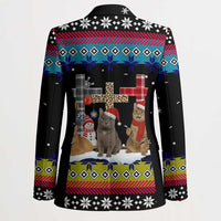 Jesus Is The Reason For The Season Christmas Blazer Funny Xmas Holiday Patterns - Wonder Print Shop