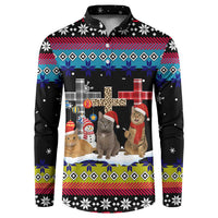 Jesus Is The Reason For The Season Christmas Button Sweatshirt Funny Xmas Holiday Patterns - Wonder Print Shop