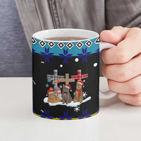 Jesus Is The Reason For The Season Christmas Ceramic Mug Funny Xmas Holiday Patterns - Wonder Print Shop