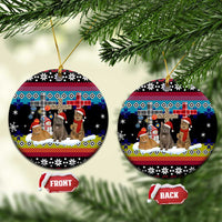 Jesus Is The Reason For The Season Christmas Ceramic Ornament Funny Xmas Holiday Patterns - Wonder Print Shop