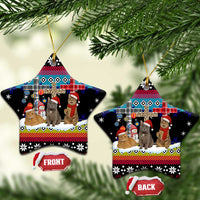 Jesus Is The Reason For The Season Christmas Ceramic Ornament Funny Xmas Holiday Patterns - Wonder Print Shop