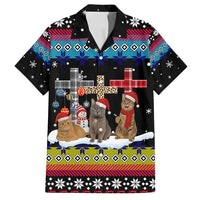 Jesus Is The Reason For The Season Christmas Family Matching Off Shoulder Short Dress and Hawaiian Shirt Funny Xmas Holiday Patterns - Wonder Print Shop