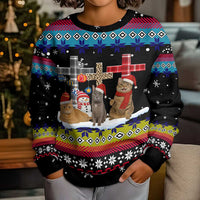 Jesus Is The Reason For The Season Christmas Kid Ugly Christmas Sweater Funny Xmas Holiday Patterns - Wonder Print Shop