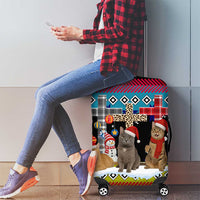 Jesus Is The Reason For The Season Christmas Luggage Cover Funny Xmas Holiday Patterns - Wonder Print Shop