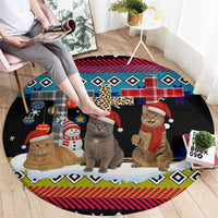 Jesus Is The Reason For The Season Christmas Round Carpet Funny Xmas Holiday Patterns - Wonder Print Shop
