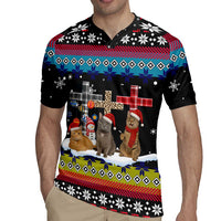 Jesus Is The Reason For The Season Christmas Rugby Jersey Funny Xmas Holiday Patterns - Wonder Print Shop