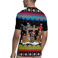 Jesus Is The Reason For The Season Christmas Rugby Jersey Funny Xmas Holiday Patterns - Wonder Print Shop
