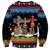 Jesus Is The Reason For The Season Christmas Sweatshirt Funny Xmas Holiday Patterns - Wonder Print Shop