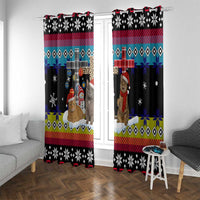 Jesus Is The Reason For The Season Christmas Window Curtain Funny Xmas Holiday Patterns - Wonder Print Shop