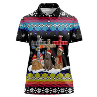 Jesus Is The Reason For The Season Christmas Women Polo Shirt Funny Xmas Holiday Patterns - Wonder Print Shop
