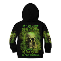 My Give A F Skull Is Broken Kid Hoodie - Wonder Print Shop