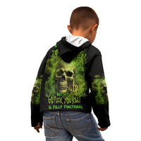 My Give A F Skull Is Broken Kid Hoodie - Wonder Print Shop