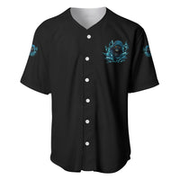 Warning To Avoid Injury Mad Reaper Skull Baseball Jersey - Wonder Print Shop