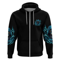 Warning To Avoid Injury Mad Reaper Skull Hoodie - Wonder Print Shop