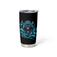Warning To Avoid Injury Mad Reaper Skull Tumbler Cup - Wonder Print Shop