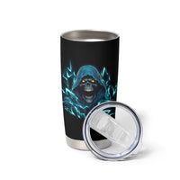 Warning To Avoid Injury Mad Reaper Skull Tumbler Cup - Wonder Print Shop