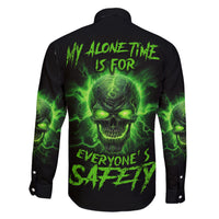 My Alone Time Is For Everyone's Safety Family Matching Short Sleeve Bodycon Dress and Hawaiian Shirt - Wonder Print Shop