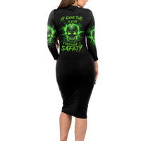 My Alone Time Is For Everyone's Safety Long Sleeve Bodycon Dress - Wonder Print Shop