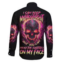 I Can Keep My Mouth Family Matching Off Shoulder Maxi Dress and Hawaiian Shirt - Wonder Print Shop